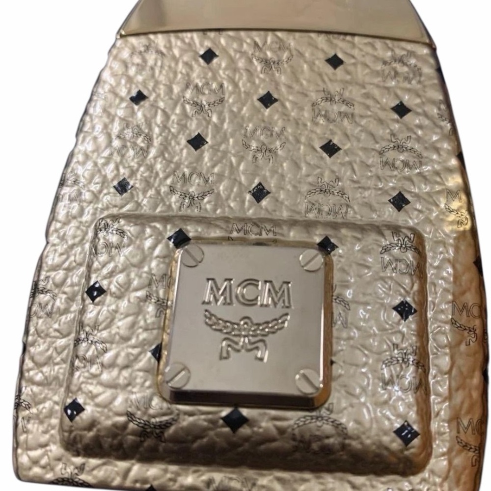 MCM Mini Backpack Perfume Bottle Bag Charm Keychain Glass Acrylic EMPTY - Picture 3 of 5